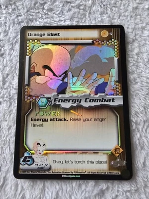 DBZ Dragon Ball Z FOIL Orange Blast 5 CCG Unlimited Cell Saga MP Score  - Image 1 of 4