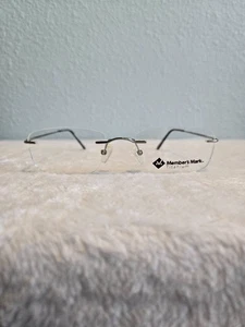 Members Mark MM 2001-020 Titanium Randlos Brille 53-19-140 Silber - Bild 1 von 3