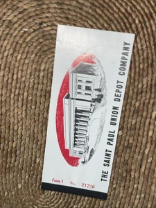 THE SAINT PAUL UNION DEPOT COMPANY TICKET - nie benutzt - Bild 1 von 2