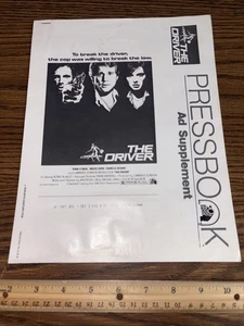 Rare 1978 20th Century Fox Pressbook PR Ad Supplement: The Driver Bruce Dern - Picture 1 of 9