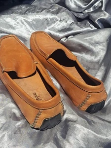 Bacco Bucci Men’s Loafers LEATHER Brown Size 10M - Picture 1 of 8