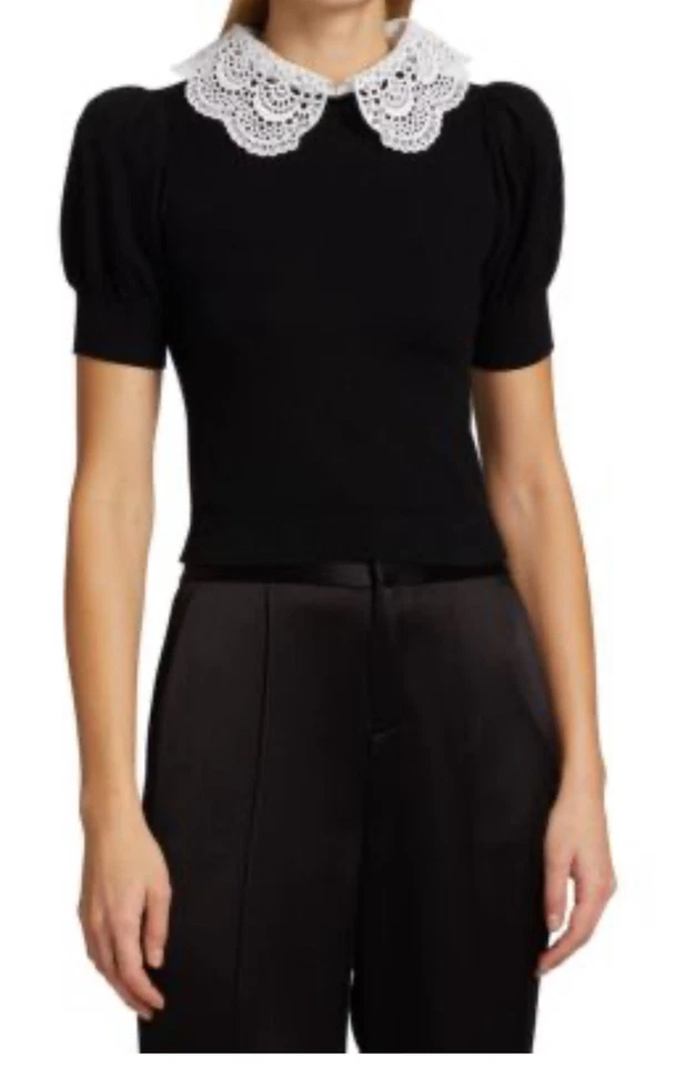 Suéter ALICE + OLIVIAChase Cuello Ojales XSmall Foto 1 de 4