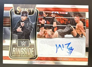 2022 Panini Select WWE The Miz Ringside Action RA-MIZ Auto - Foto 1 di 2