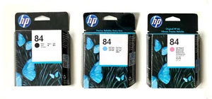 3x Original Druckkopf HP Designjet 10 20 50 120 PS / Nr. 84 C5019A C5020A C5021A - Afbeelding 1 van 1