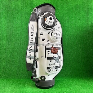DULLY NA CAT Golf Cart Bag Ladies 5-way Divider 8.5 × 46 synthetic leather White - Picture 1 of 19