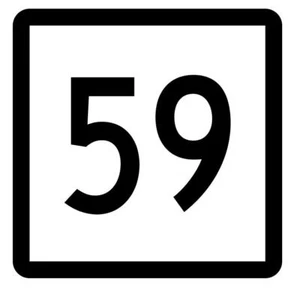 Connecticut State Highway 59 Aufkleber Sticker R5091 Highway Route Schild - Bild 1 von 1