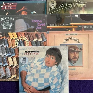 7x LOT Sealed 80s COUNTRY Mac Davis Don Williams Danny Davis Ronnie McDowell + - Picture 1 of 17