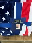 Nwt Polo Ralph Lauren American Flag Fleece Throw Blanket 50 X 70