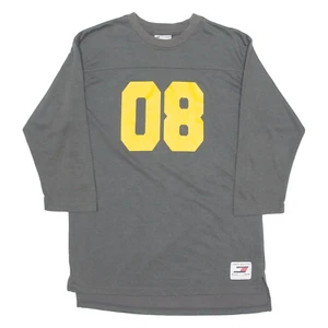 TOMMY HILFIGER Boys T-Shirt Grey 3/4 Sleeve Crew Neck L - Picture 1 of 6