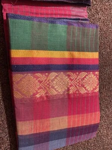 Women's Fashionable Gorgeous Indian cotton tant Sari | Fancy Party Wear saree - Picture 1 of 5