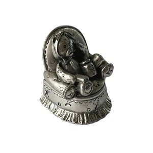 Caja de hadas de dientes adorno de peltre Royal Selangor de colección, oso de peluche, 1997 - Imagen 1 de 6