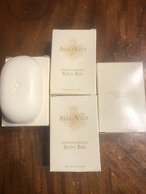 Bella Vita  French Milled Bath Soap Lot of 6 - 3 oz Bars Box Quality - Image 1 of 4