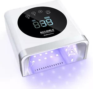 NAILGIRLS Lampada UV Unghie, senza fili Ricaricabile 150 W nailart smalto led - Foto 1 di 7