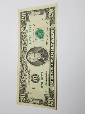 Vintage Rare Collectors 1995 B $20 Twenty Dollar Bill Note Series A US Currency - Image 1 of 4