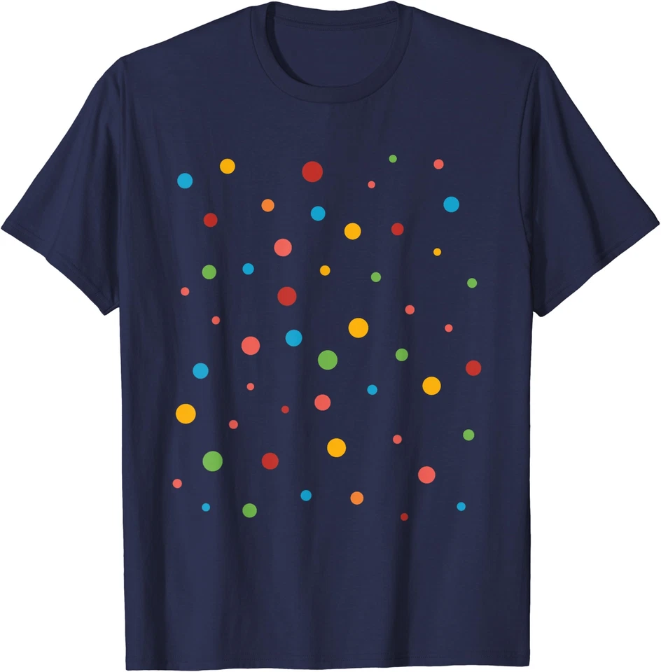 Camiseta unisex Dot Day lunares punteados lunares coloridos Foto 1 de 1