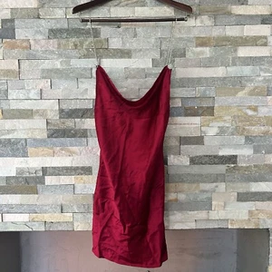 Nana Jacqueline Iris Mini Red Dress With Crystal Chain Straps Size S Worn Once - Picture 1 of 7