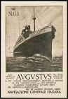 1927 Italian Cruise Ship Advertisement, SVD America Express: Augustus (matted)