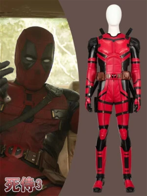 Deadpool 3 Wade Winston Cosplay Custome Jumpsuit Glove Boots 男式 万圣节 批量  — 第 1/4 张图片