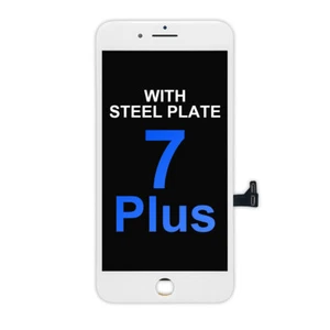 Aftermarket LCD Screen with Steel Plate for iPhone 7 Plus - White with Tool Kit - Picture 1 of 1