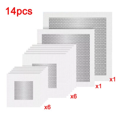 14x Wall Patch Repair Kit Dry Wall Hole Repair Patch for Ceilings 2/4/6/8Inch - Image 1 of 4