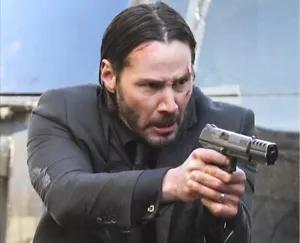 John Wick BLACK P30 Strong SPRING Prop AIRSOFT PISTOL HAND GUN + BBs Toy - Read - Picture 1 of 5
