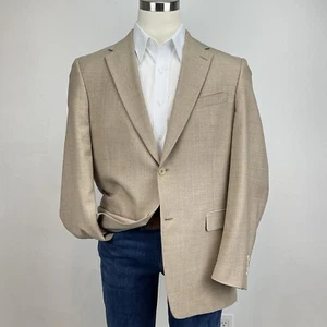 Abrigo deportivo de lana Daniel Cremieux para hombre 42L color tostado a cuadros Blazer Traje Chaqueta Informal - Imagen 1 de 17