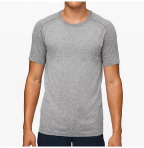 Lululemon Shirt Mens XS Gray Metal Vent Tech Stretch Performance Workout Gym - Picture 1 of 9