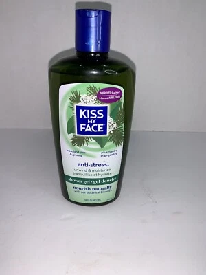 Gel de banho antiestresse Kiss My Face Woodland Pine ginseng NOVO 16 oz - Imagem 1 de 2