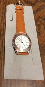 Reloj de pulsera Piercarlo d'Alessio colección de diseñador unisex 34 mm con correa de Brn NUEVO - Imagen 1 de 7