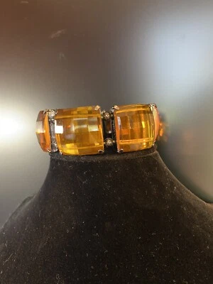 Pulseira elástica quadriculada topázio Joan Rivers - Imagem 1 de 4