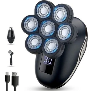 Electric Head Shaver for Bald Men - LED, Travel Lock, Nose Hair & Sideburns T... - Picture 1 of 7