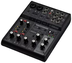 YAMAHA Live Streaming Mixer USB Audio Interface AG06MK2 B Black 6 Channels - Picture 1 of 4