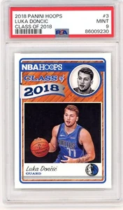 Luka Doncic 2018 NBA Hoops Class of 2018 Rookie #3 PSA 9 Dallas Mavericks - Picture 1 of 2