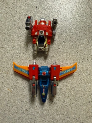 Robot fundido a presión incompleto King Dam Diaclone Diabattles tres en uno de colección de los años 80 Foto 1 de 4