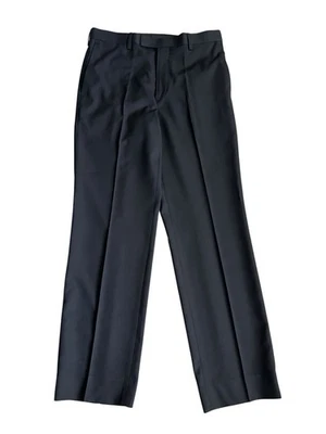 Pantalones de vestir Claiborne para hombre 30x30 negros frente plano fácil cuidado oficina trabajo negocios Foto 1 de 4