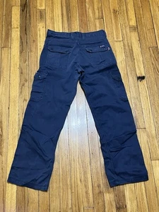 Lapco FR Navy Blue Cargo Pants Men's 30x32 (Actual 32 Waist x 30 Inseam) CAT 2 - Picture 1 of 12
