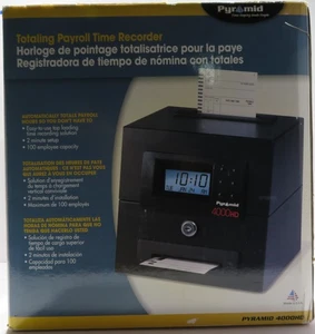Pyramide 4000HD Total Payroll Time Clock Recorder Model 400HD *ohne Tasten* - Bild 1 von 9