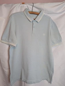 Fred Perry Mens Twin Tipped Polo Shirt Size UK L - Picture 1 of 7