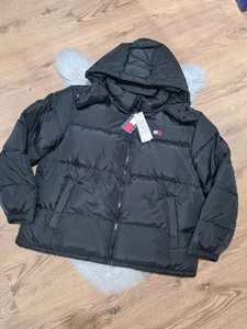 Tommy Jeans Womens Black Alaska Puffer Jacket Size 1X (16/18UK) BNWT - Picture 1 of 7