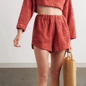 Lucy Folk x Net-a-Porter Baumwoll-Frottee Shorts - Medium - Bild 1 von 10