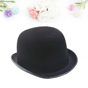 Sombrero Fedora de Lana Estructurada Unisex para Hombre y Mujer (Negro) Hombre Sombrero de Fieltro - Imagen 1 de 11