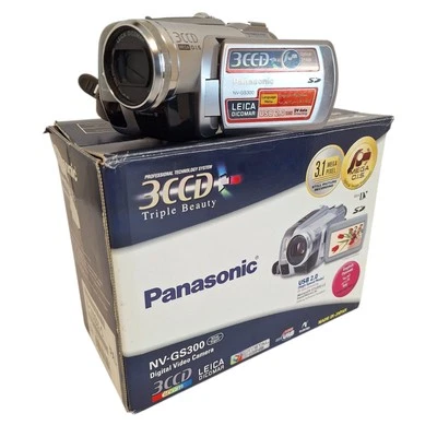 Panasonic NV-GS300 3CCD Digital Camcorder Mini DV SD Card Slot No Battery - Image 1 of 4