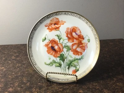 PLATO FLORAL BAVIERA ROYAL MUNICH ZS Baviera PINTADO A MANO Foto 1 de 4