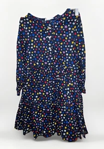 Crewcuts Ruffle Stars GIRLS Sz 6 Ruffle Long Sleeve Dress J. Crew - Picture 1 of 3
