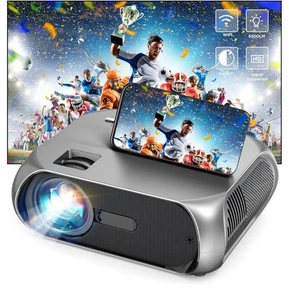 Tragbarer Projektor, 9000 Lumen 50000 Stunden Multimedia Heimkino Filmprojektor, - Bild 1 von 3