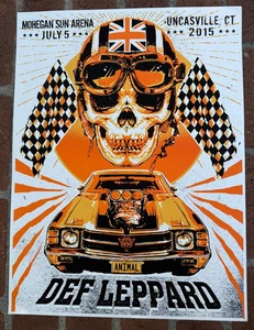 Def Leppard at Mohegan Sun Arena 2015 Concert Poster Rare Mint Cond READ - Picture 1 of 1
