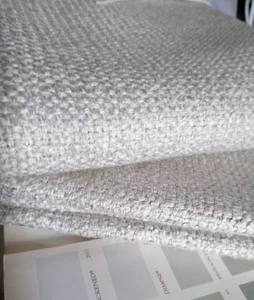 Tela tejido nórdico lana chenilla peso pesado natural unido interlineada 140x55cm - Imagen 1 de 5