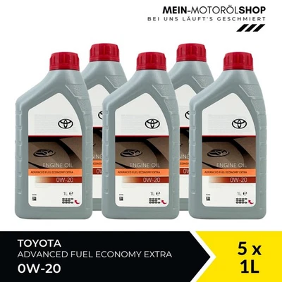 Aceite de motor Toyota Advanced Fuel Economy Extra 0W-20 API SP 5x1 litros = 5 litros