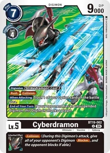 1x BT19-062 Cyberdramon Special Booster 2.5 Digimon Card Game x1 - Bild 1 von 1