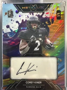 2025 Wild Card Metallix Football Corey Kiner AutoFractal Auto 1/1 San Francisco - Picture 1 of 3